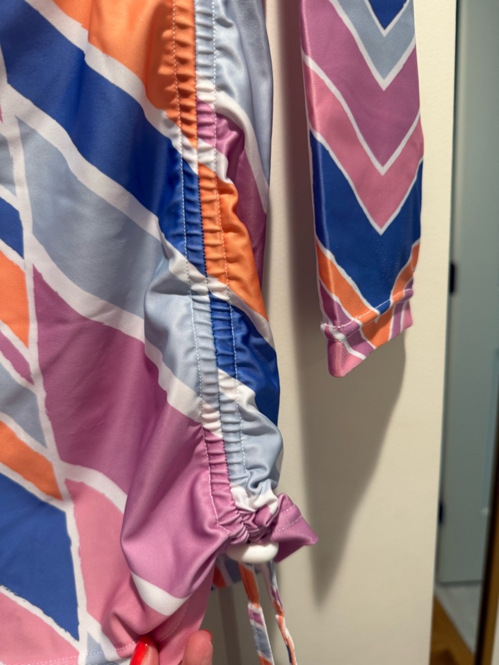 Women’s Pink Chevron Swim Coverup Tunic - Picture 4 of 5